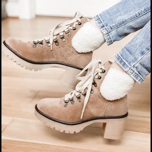 Winter heeled boots